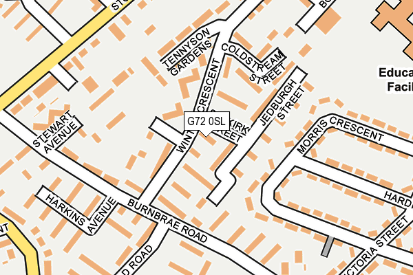 G72 0SL map - OS OpenMap – Local (Ordnance Survey)