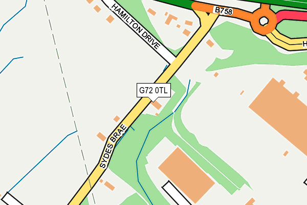 G72 0TL map - OS OpenMap – Local (Ordnance Survey)
