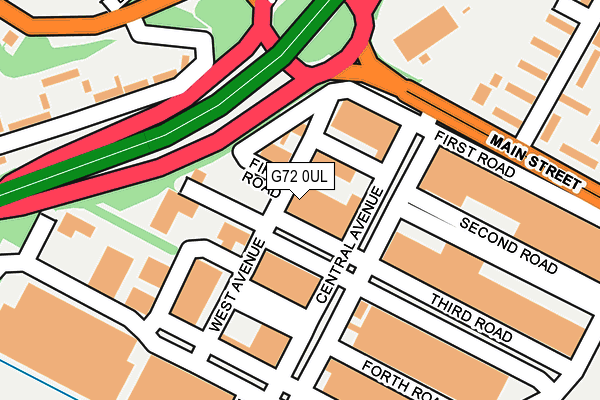 G72 0UL map - OS OpenMap – Local (Ordnance Survey)