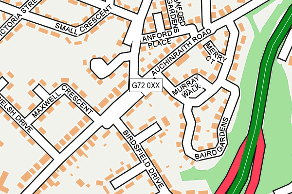 G72 0XX map - OS OpenMap – Local (Ordnance Survey)