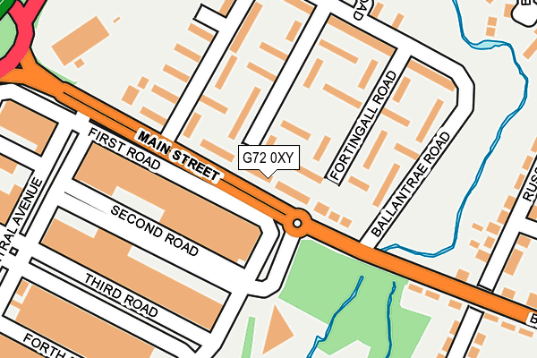 G72 0XY map - OS OpenMap – Local (Ordnance Survey)