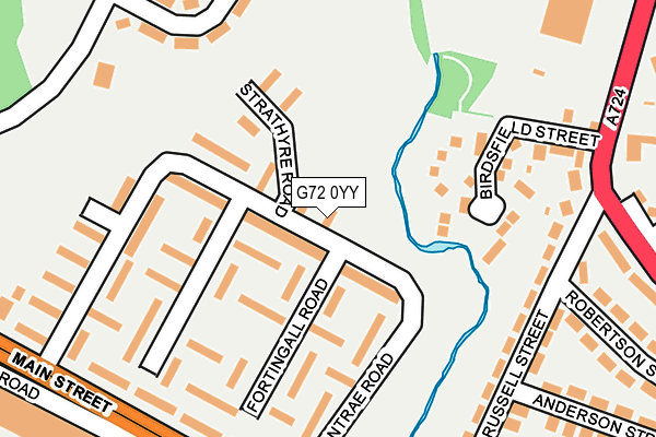 G72 0YY map - OS OpenMap – Local (Ordnance Survey)