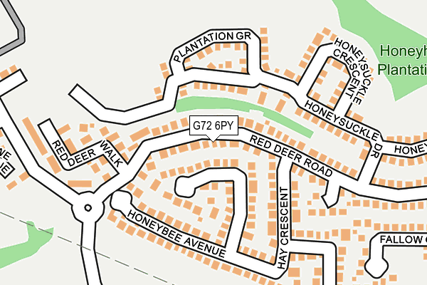 G72 6PY map - OS OpenMap – Local (Ordnance Survey)