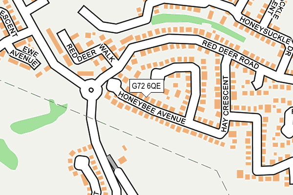 G72 6QE map - OS OpenMap – Local (Ordnance Survey)