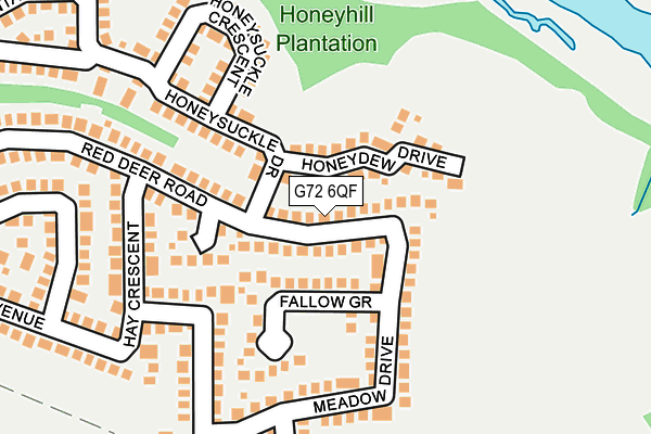 G72 6QF map - OS OpenMap – Local (Ordnance Survey)