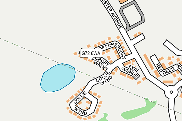 G72 6WA map - OS OpenMap – Local (Ordnance Survey)