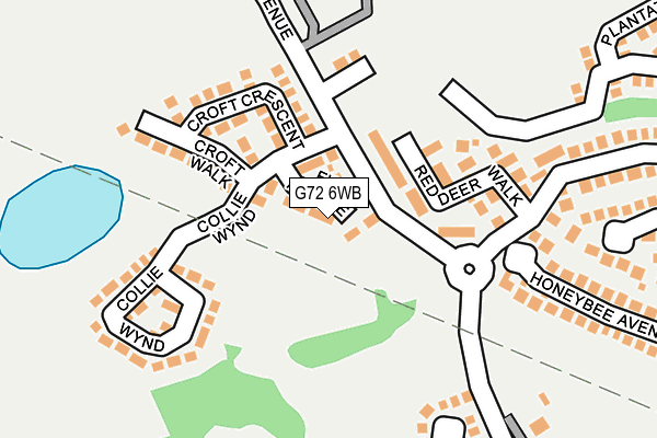 G72 6WB map - OS OpenMap – Local (Ordnance Survey)