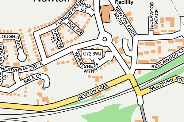 G72 6WJ map - OS OpenMap – Local (Ordnance Survey)