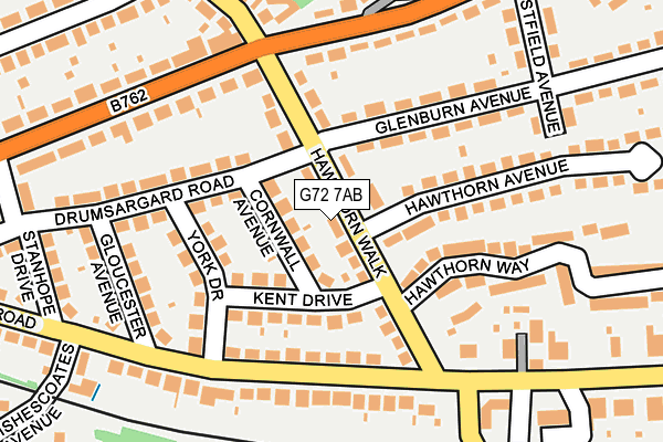 G72 7AB map - OS OpenMap – Local (Ordnance Survey)