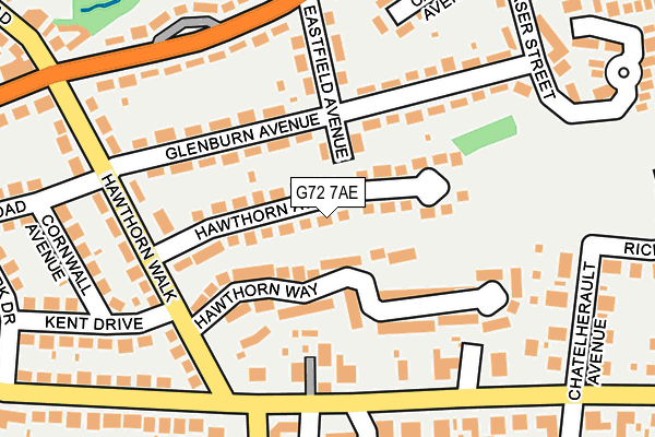 G72 7AE map - OS OpenMap – Local (Ordnance Survey)