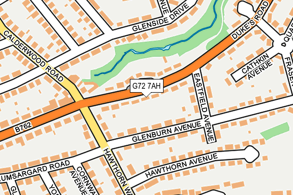 G72 7AH map - OS OpenMap – Local (Ordnance Survey)