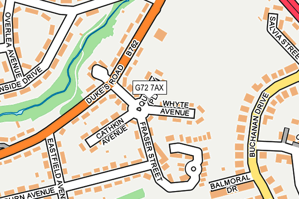 G72 7AX map - OS OpenMap – Local (Ordnance Survey)