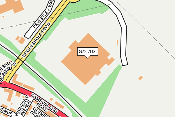 G72 7DX map - OS OpenMap – Local (Ordnance Survey)