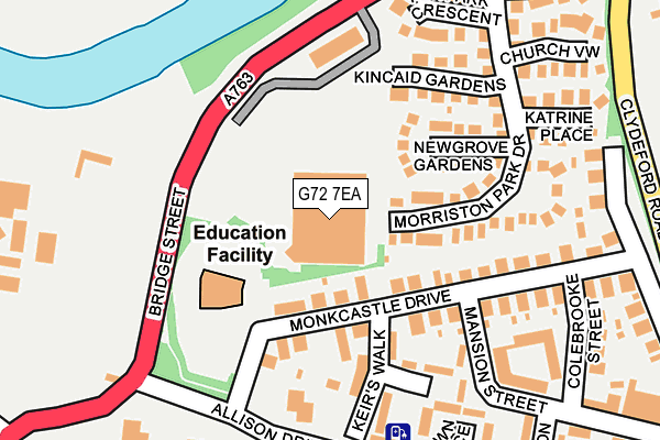 G72 7EA map - OS OpenMap – Local (Ordnance Survey)