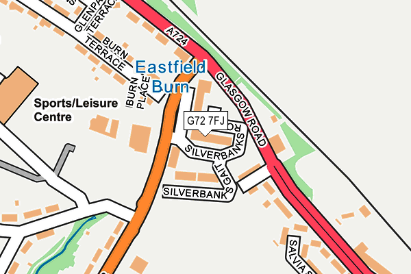 G72 7FJ map - OS OpenMap – Local (Ordnance Survey)