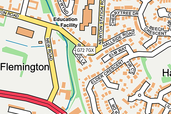 G72 7GX map - OS OpenMap – Local (Ordnance Survey)