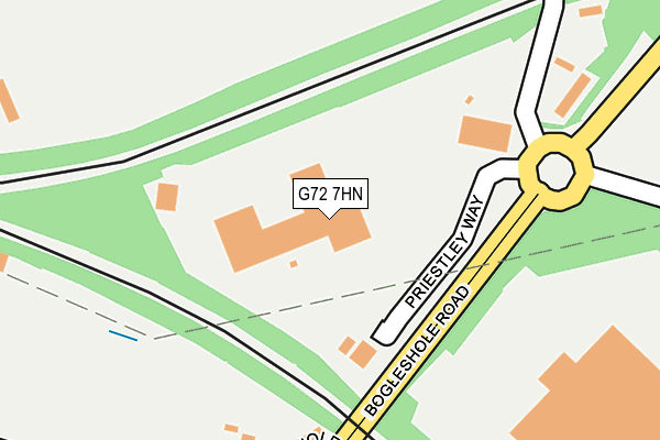 G72 7HN map - OS OpenMap – Local (Ordnance Survey)