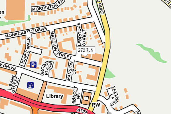 G72 7JN map - OS OpenMap – Local (Ordnance Survey)