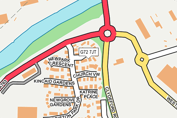 G72 7JT map - OS OpenMap – Local (Ordnance Survey)