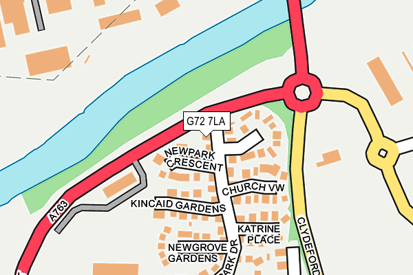 G72 7LA map - OS OpenMap – Local (Ordnance Survey)