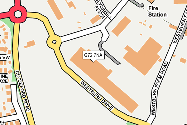 G72 7NA map - OS OpenMap – Local (Ordnance Survey)