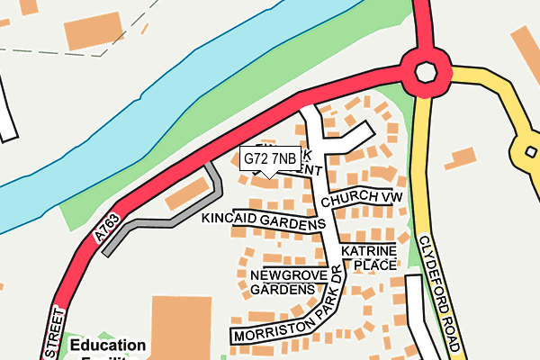 G72 7NB map - OS OpenMap – Local (Ordnance Survey)