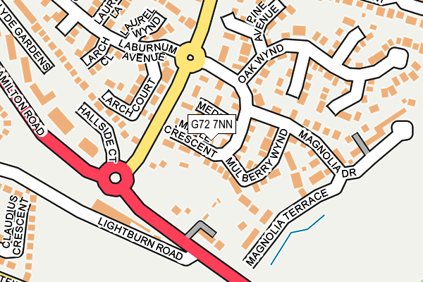 G72 7NN map - OS OpenMap – Local (Ordnance Survey)