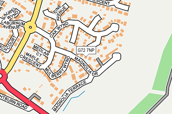 G72 7NP map - OS OpenMap – Local (Ordnance Survey)