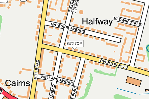 G72 7QP map - OS OpenMap – Local (Ordnance Survey)
