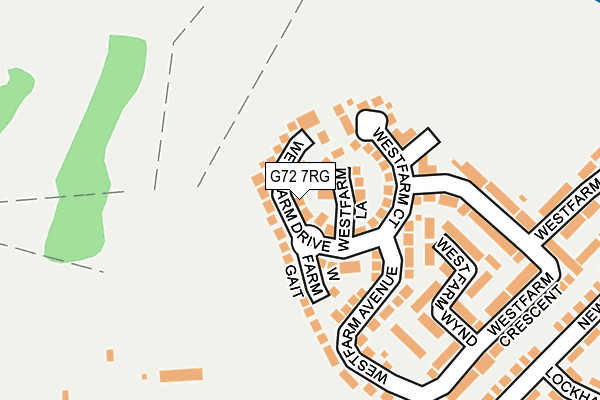 G72 7RG map - OS OpenMap – Local (Ordnance Survey)