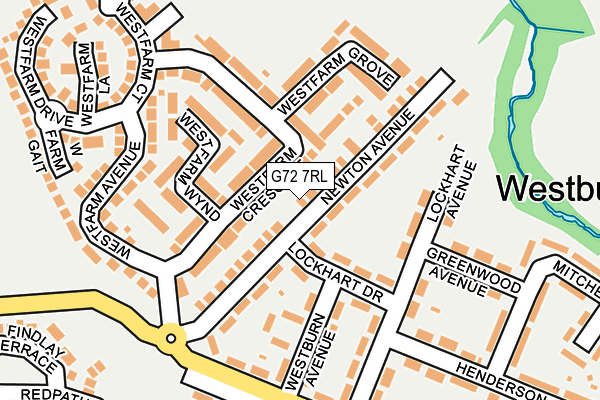 G72 7RL map - OS OpenMap – Local (Ordnance Survey)