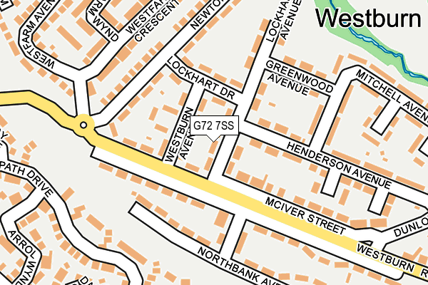 G72 7SS map - OS OpenMap – Local (Ordnance Survey)