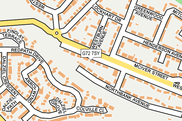 G72 7SY map - OS OpenMap – Local (Ordnance Survey)