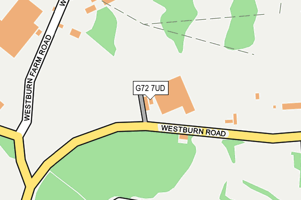 G72 7UD map - OS OpenMap – Local (Ordnance Survey)