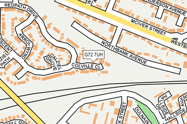 G72 7UH map - OS OpenMap – Local (Ordnance Survey)