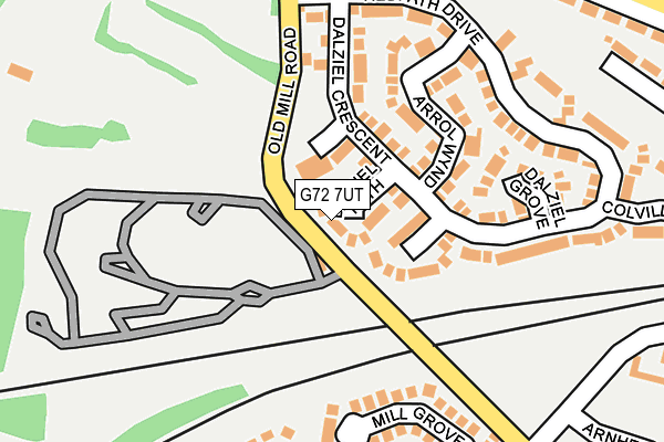 G72 7UT map - OS OpenMap – Local (Ordnance Survey)