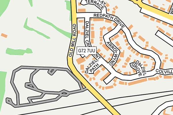 G72 7UU map - OS OpenMap – Local (Ordnance Survey)