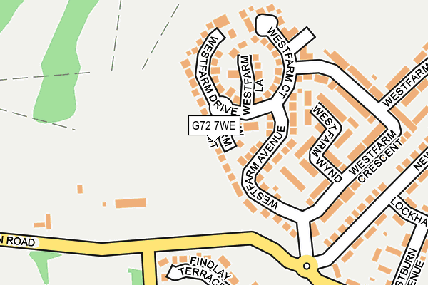 G72 7WE map - OS OpenMap – Local (Ordnance Survey)