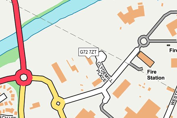 G72 7ZT map - OS OpenMap – Local (Ordnance Survey)