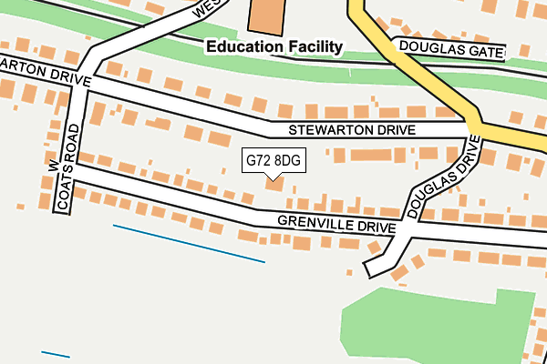 G72 8DG map - OS OpenMap – Local (Ordnance Survey)