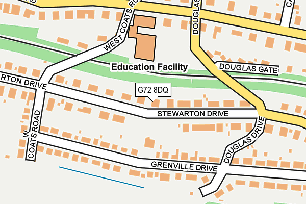 G72 8DQ map - OS OpenMap – Local (Ordnance Survey)