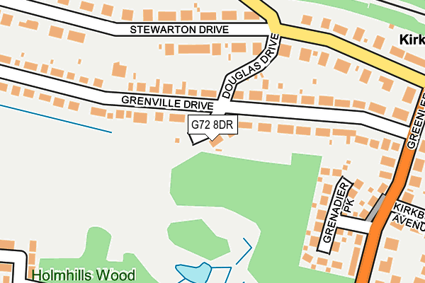 G72 8DR map - OS OpenMap – Local (Ordnance Survey)