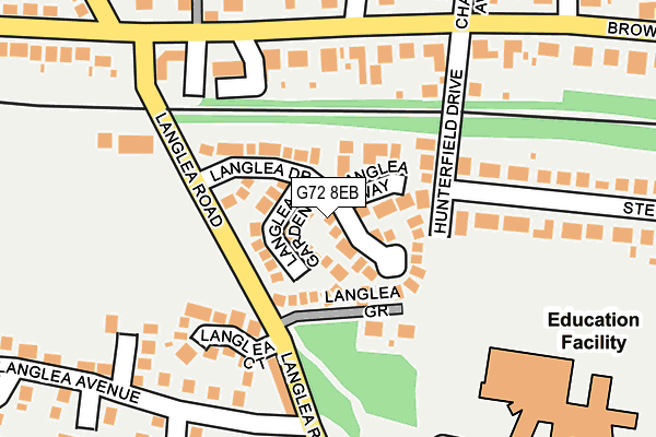 G72 8EB map - OS OpenMap – Local (Ordnance Survey)