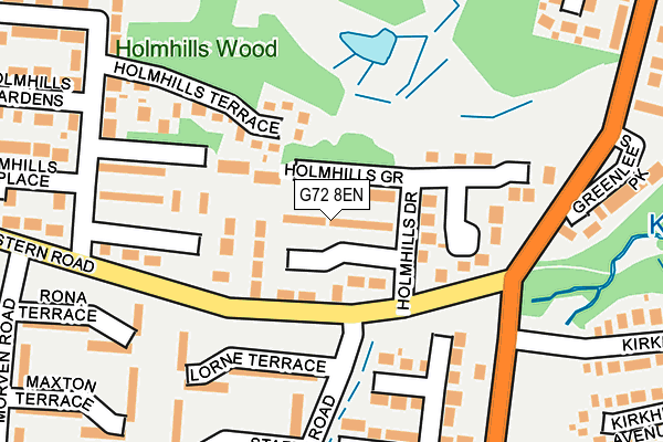 G72 8EN map - OS OpenMap – Local (Ordnance Survey)