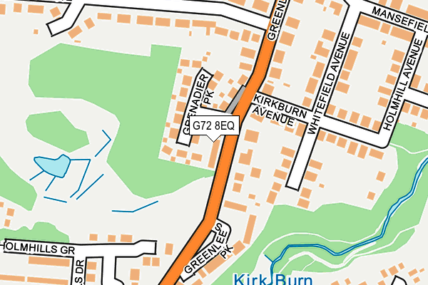 G72 8EQ map - OS OpenMap – Local (Ordnance Survey)