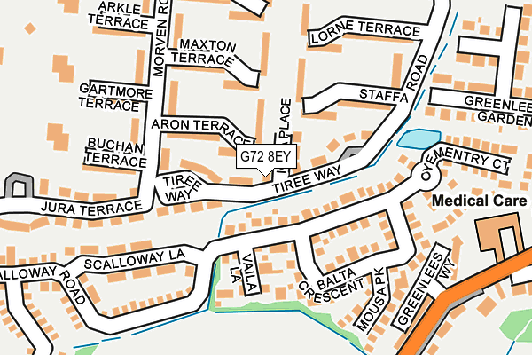 G72 8EY map - OS OpenMap – Local (Ordnance Survey)