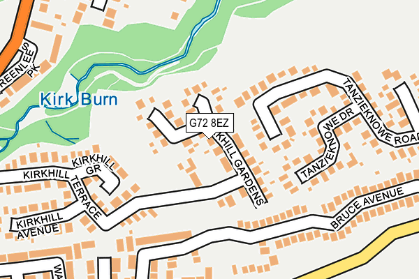 G72 8EZ map - OS OpenMap – Local (Ordnance Survey)