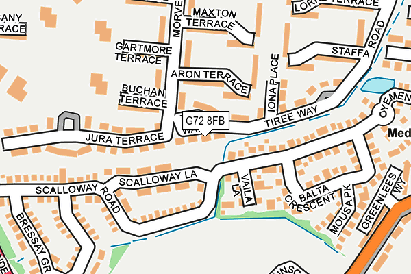 G72 8FB map - OS OpenMap – Local (Ordnance Survey)
