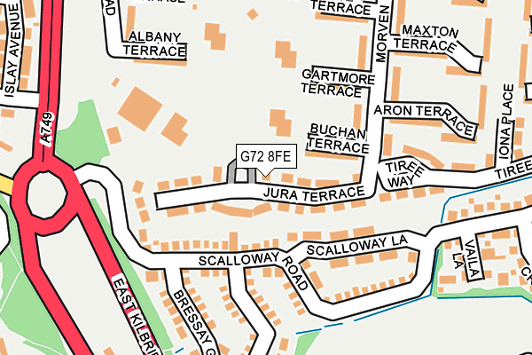 G72 8FE map - OS OpenMap – Local (Ordnance Survey)