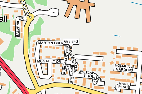 G72 8FG map - OS OpenMap – Local (Ordnance Survey)